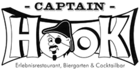 - CAPTAIN - HooK Erlebnisrestaurant, Biergarten & Cocktailbar Logo (DPMA, 28.07.2009)