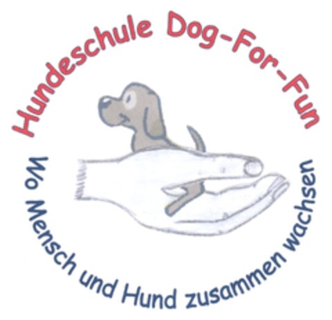 Hundeschule Dog-For-Fun Wo Mensch und Hund zusammen wachsen Logo (DPMA, 03.03.2010)