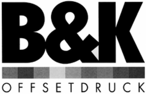 B&K OFFSETDRUCK Logo (DPMA, 07/25/2012)