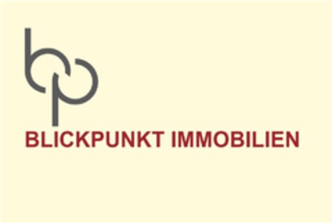 bp BLICKPUNKT IMMOBILIEN Logo (DPMA, 13.10.2015)