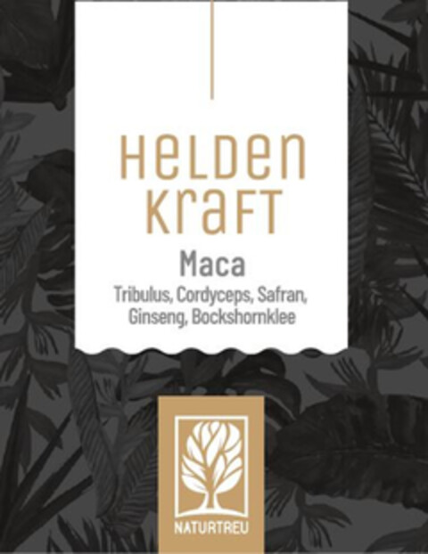 HeLDen KraFT Maca Tribulus, Cordyceps, Safran, Ginseng, Bockshornklee NATURTREU Logo (DPMA, 02/28/2020)