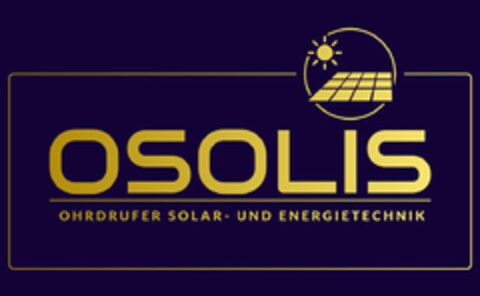 OSOLIS OHRDRUFER SOLAR- UND ENERGIETECHNIK Logo (DPMA, 06/08/2023)