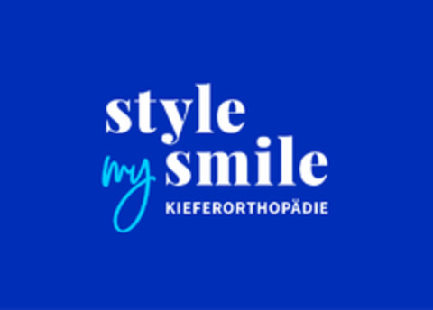 style my smile KIEFERORTHOPÄDIE Logo (DPMA, 02/27/2024)