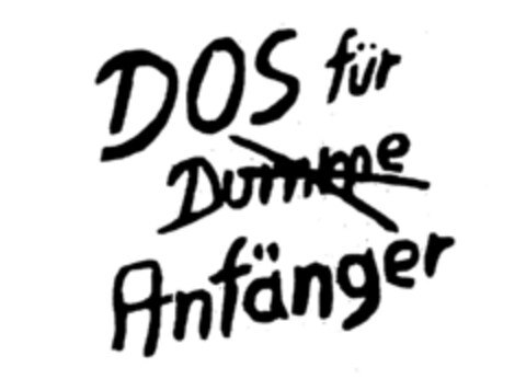 Dos für Dumme Anfänger Logo (DPMA, 01/25/1995)