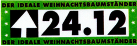 24.12 DER IDEALE WEIHNACHTSBAUMSTÄNDER Logo (DPMA, 09/08/1997)