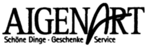 AIGENART Schöne Dinge·Geschenke Service Logo (DPMA, 30.04.1999)