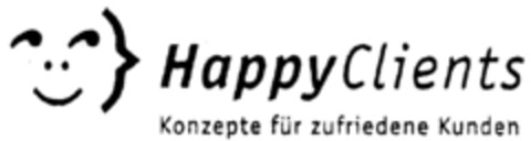 HappyClients Konzepte für zufriedene Kunden Logo (DPMA, 18.12.1999)