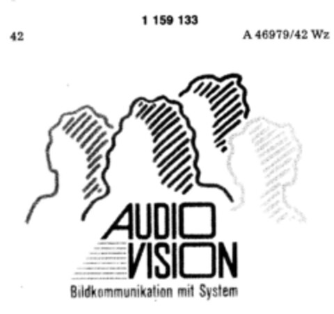 AUDIO VISION Bildkommunikation mit System Logo (DPMA, 09/19/1989)