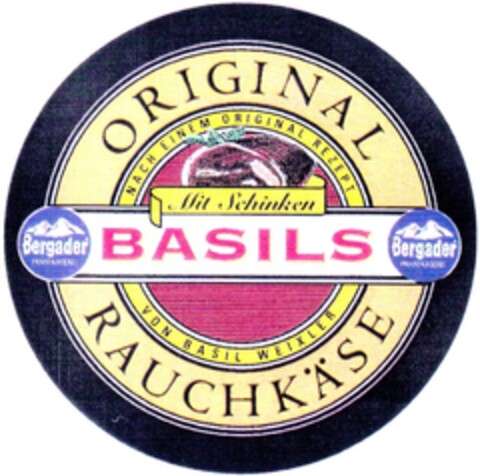Bergader BASILS RAUCHKÄSE Logo (DPMA, 05/05/1994)
