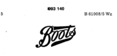 Boots Logo (DPMA, 14.08.1978)