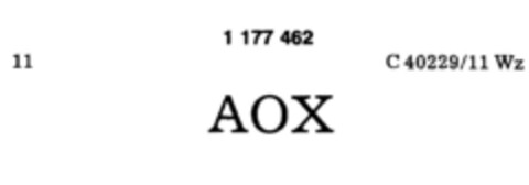 AOX Logo (DPMA, 12.03.1990)