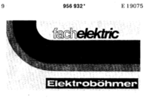 Elektroböhmer fachelektric Logo (DPMA, 20.12.1976)
