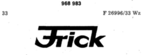 Frick Logo (DPMA, 12/03/1976)