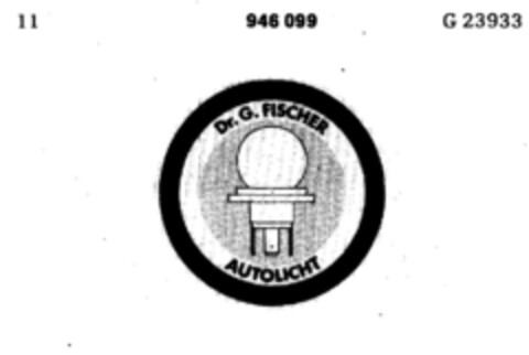 Dr. G. FISCHER AUTOLICHT Logo (DPMA, 14.08.1975)