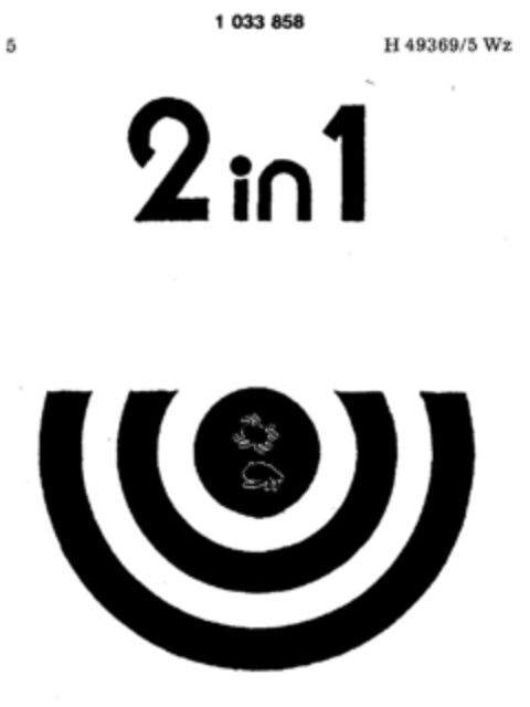 2 in 1 Logo (DPMA, 11/26/1981)