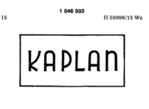 KAPLAN Logo (DPMA, 28.04.1982)