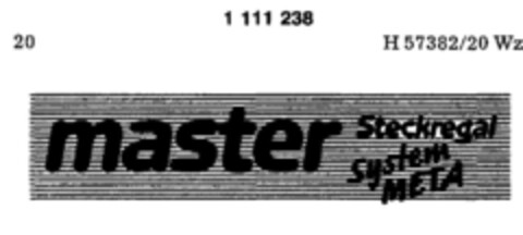 master Steckregal System META Logo (DPMA, 20.02.1987)