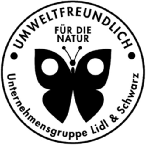 UMWELTFREUNDLICH Lidl & Schwarz Logo (DPMA, 17.12.1991)