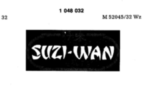 SUZI-WAN Logo (DPMA, 06.10.1982)
