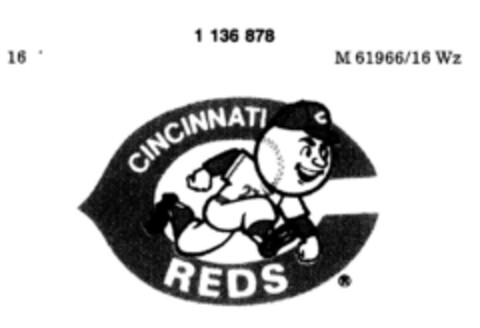 CINCINNATI REDS Logo (DPMA, 18.12.1987)