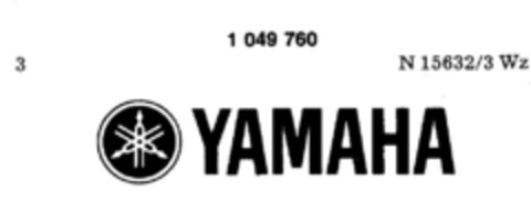 YAMAHA Logo (DPMA, 26.11.1977)