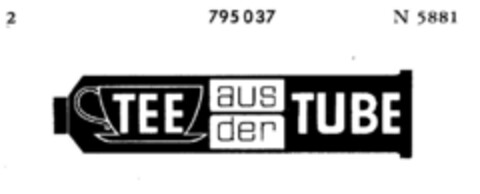 TEE aus der TUBE Logo (DPMA, 15.11.1958)