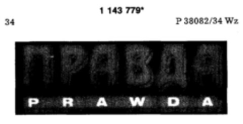 PRAWDA Logo (DPMA, 24.05.1989)