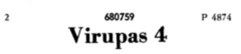 Virupas 4 Logo (DPMA, 05.10.1954)