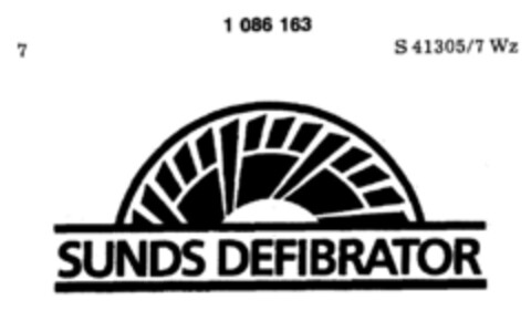 SUNDS DEFIBRATOR Logo (DPMA, 08.01.1985)