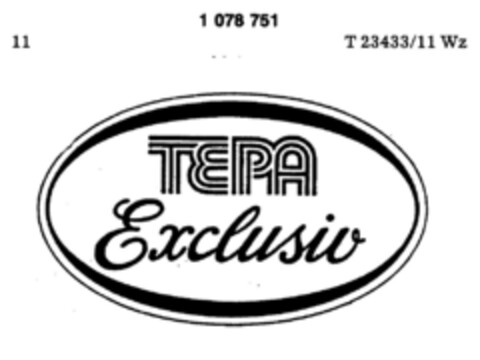 TEPA Exclusiv Logo (DPMA, 28.04.1984)