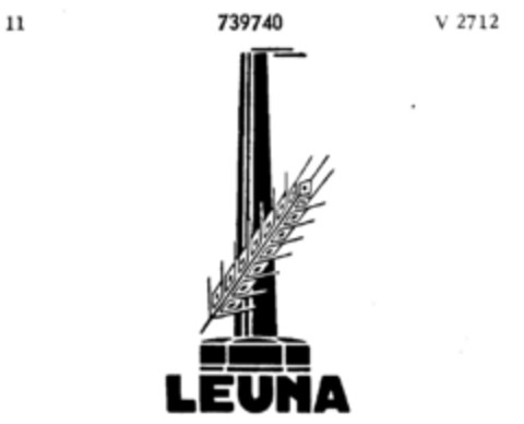 LEUNA Logo (DPMA, 05.11.1954)