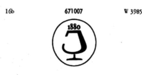 J 1880 Logo (DPMA, 25.04.1953)