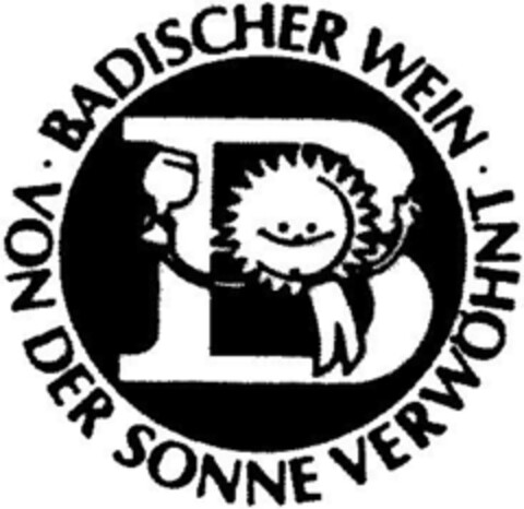 BADISCHER WEIN VON DER SONNE VERWÖHNT Logo (DPMA, 18.12.1990)