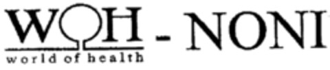 WOH-NONI world of health Logo (DPMA, 14.03.2000)