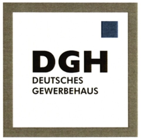 DGH DEUTSCHES GEWERBEHAUS Logo (DPMA, 10/30/2009)