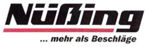 Nüßing ... mehr als Beschläge Logo (DPMA, 07.09.2013)