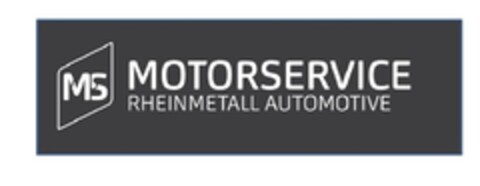 MS MOTORSERVICE RHEINMETALL AUTOMOTIVE Logo (DPMA, 26.08.2016)