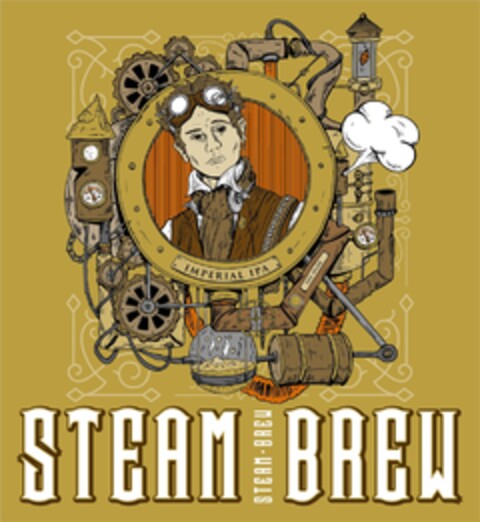 STEAM BREW IMPERIAL IPA Logo (DPMA, 31.10.2018)