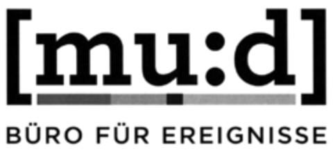 [mu:d] BÜRO FÜR EREIGNISSE Logo (DPMA, 12.09.2019)