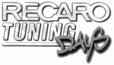 RECARO TUNING DAYS Logo (DPMA, 11.06.2004)