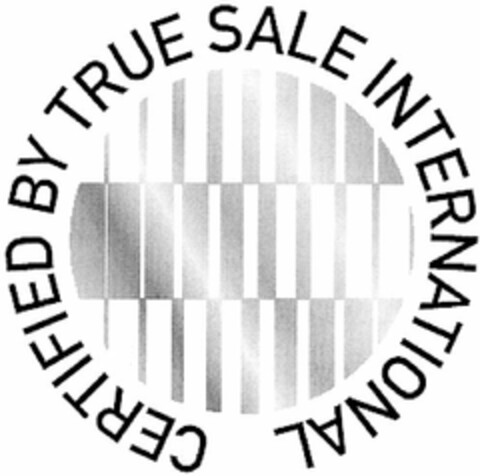 CERTIFIED BY TRUE SALE INTERNATIONAL Logo (DPMA, 07.07.2004)