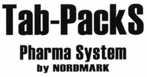 Tab-PackS Pharma System by NORDMARK Logo (DPMA, 17.02.2005)