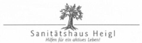 Sanitätshaus Heigl Hilfen für ein aktives Leben! Logo (DPMA, 23.08.2005)