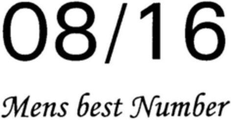 08/16 Mens best Number Logo (DPMA, 12.01.1996)