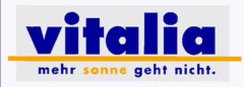 vitalia mehr sonne geht nicht. Logo (DPMA, 31.03.1998)