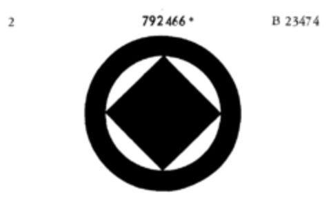 792466 Logo (DPMA, 10/24/1960)