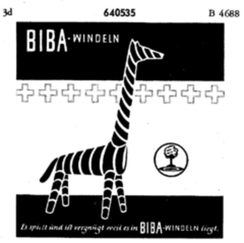 BIBA WINDELN Logo (DPMA, 18.02.1952)