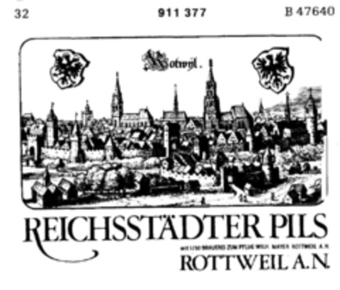 REICHSSTÄDTER PILS Logo (DPMA, 10.03.1972)