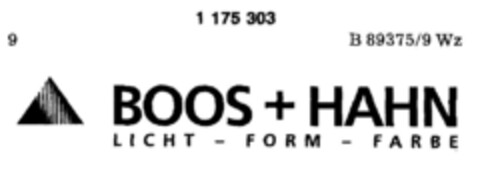 BOOS+HAHN Logo (DPMA, 08.03.1990)