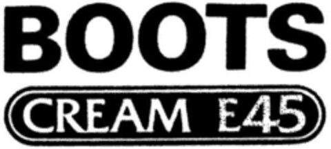 BOOTS CREAM E45 Logo (DPMA, 26.11.1990)